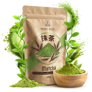 Conjunto para presente: matcha + matchawan + acessórios de bambu