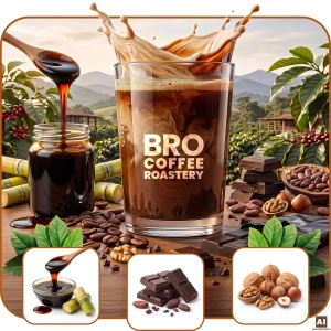 Bro Coffee Roastery – Café em grão inteiro Pure Crema 400 g