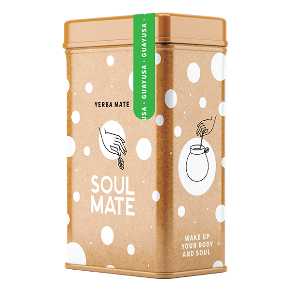 Yerbera – Lata metálica + Soul Mate Orgánica Guayusa 0,5 kg