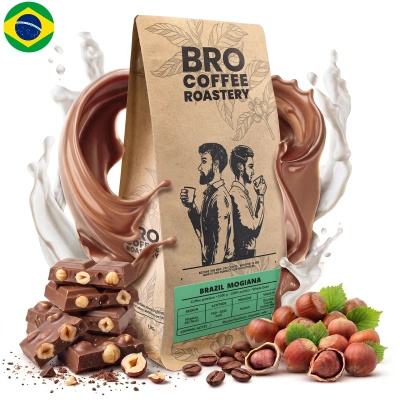 Bro Coffee Roastery – Café em grão inteiro Brazil Mogiana Premium 1 kg