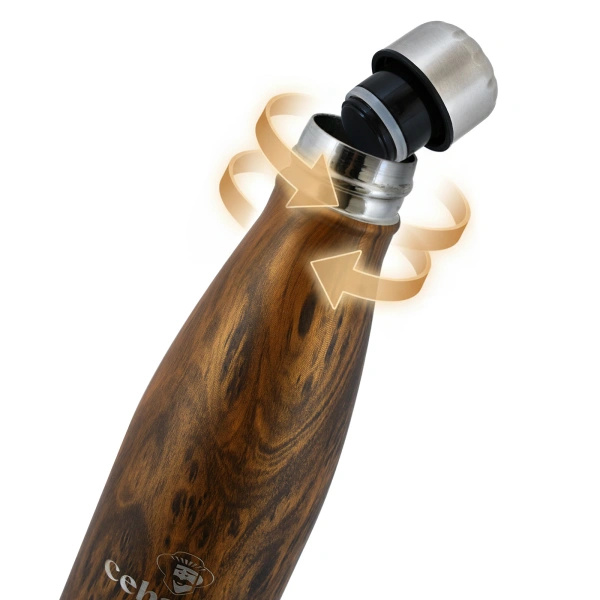 Conjunto de acessórios para erva mate: Cuia + Garrafa Térmica + Bombilla