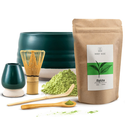 Conjunto de preparação de chá Matcha