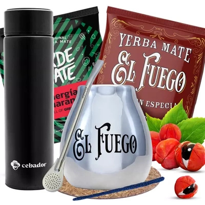 Conjuto de Erva Mate Yerbomos bombilla 2x50g