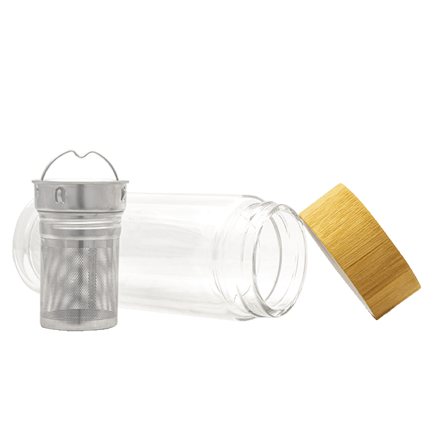 Mate to Go – glass thermos with infuser – 300 ml