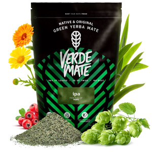 Conjuto de Erva Mate Verde Mate IPA 500g 0,5kg Yerbomos + Calabaza + Bombilla