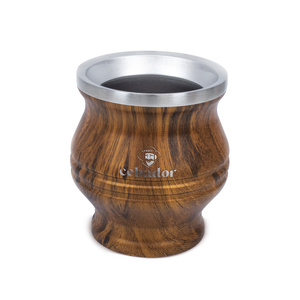 TermoColador – copo térmico para yerba mate – 190 ml (cor madeira)