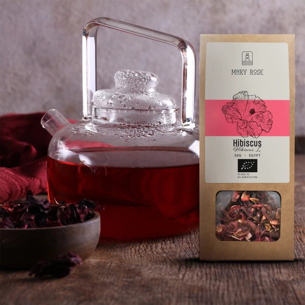 Mary Rose - Hibiscus biológico (pétalas de flores) 50g 