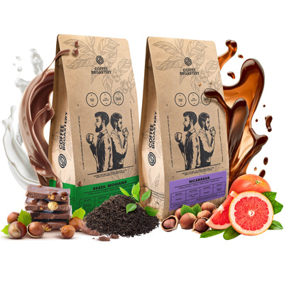 Conjunto de cafés Bro Coffee Roastery Nicaragua Colibrí Azul + Brazil Samba 2x1kg (2kg)