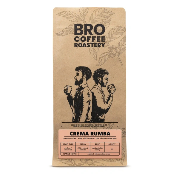 Bro Coffee Roastery – Café em grão inteiro Crema Rumba 400 g