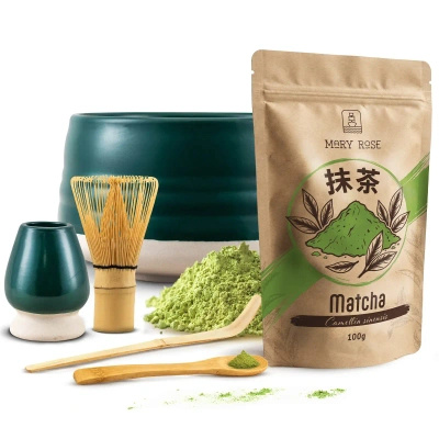 Conjunto de preparação de chá Matcha