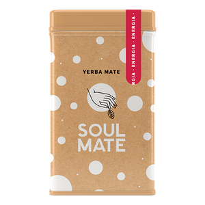 Yerbera – Lata metálica + Soul Mate Orgánica Energia 0,5 kg