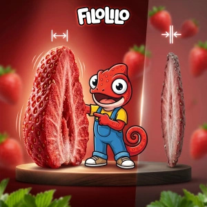 FiloLilo – Morangos liofilizados (fatias) 100 g