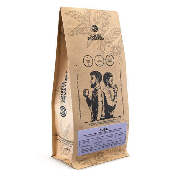Bro Coffee Roastery - Café em grão inteiro Cuba Sierra Maestra Speciality 400 g