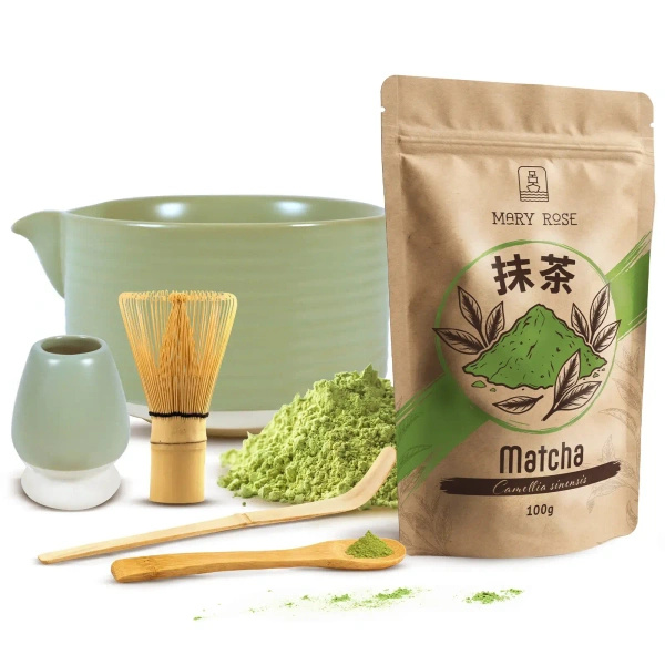 Conjunto de preparação de chá Matcha