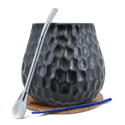 Set Gourd + Bombilla 19cm for yerba mate