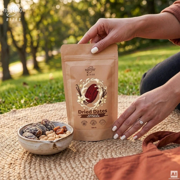 Nustino Bites – Tâmaras Secas – Vanilla Ice Cream 100 g