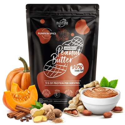 Nustino – Manteiga de amendoim em pó – Pumpkin Spice (sem adição de açúcar) 400 g