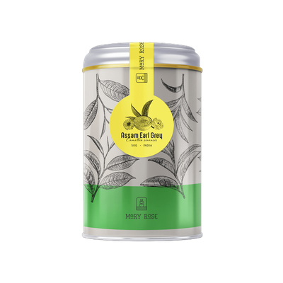 Mary Rose - Chá Earl Grey Assam em lata - 50g