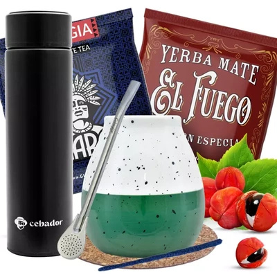 Conjunto inicial de Erva Mate Calabaza Garrafa térmica