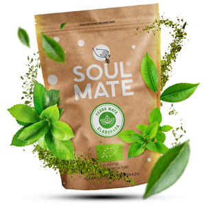Conjuto de Erva Mate Soul Mate Elaborada 500g 0,5kg Yerbomos + Calabaza + Bombilla