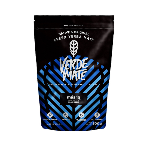 Conjuto de Erva Mate Verde Mate Mas IQ 500g 0,5kg Yerbomos + TermoMate + Bombilla