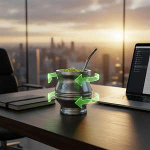 TermoColador – copo térmico para yerba mate – 190 ml (prateado)