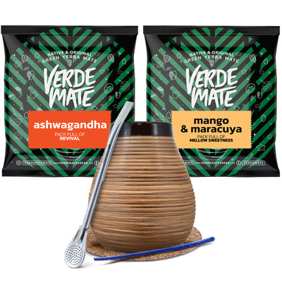 Yerba mate set Bombilla Calabaza