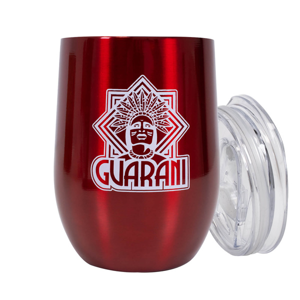 TermoLid – copo térmico para erva mate com tampa – Guarani (vermelho) – 350 ml