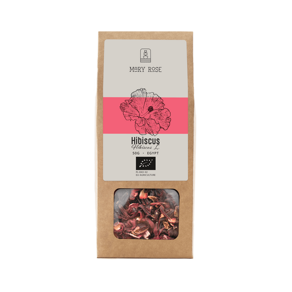 Mary Rose - Hibiscus biológico (pétalas de flores) 50g 
