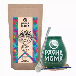 Conjuto de Guayusa Pachamama Jazmín 100g + Calabaza + Bombilla