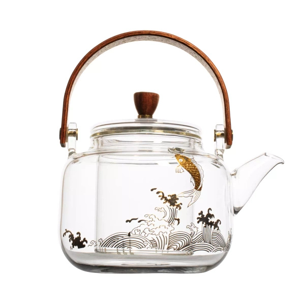 Bule de vidro com infusor Pescado 500ml