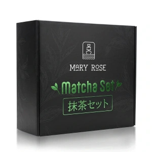 Conjunto de presente: matcha japonês premium + matchawan + acessórios de bambu