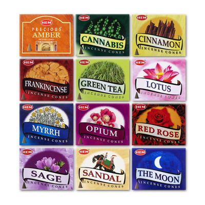 Cones de incenso HEM – mistura de 12 fragrâncias