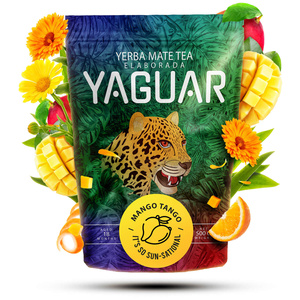 Conjuto de Erva Mate Yaguar 500g 0,5kg Calabaza + Bombilla