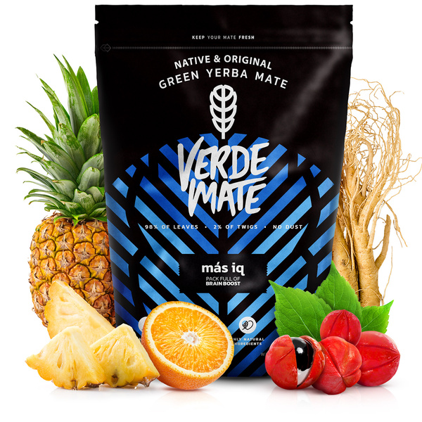 Conjuto de Erva Mate Verde Mate Mas IQ 500g 0,5kg Yerbomos + TermoMate + Bombilla