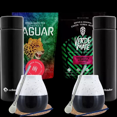 Conjuto de Erva Mate para dois + Garrafa térmica