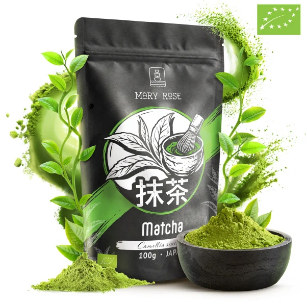 Conjunto de 3 chás matcha biológicos do Japão: cerimonial + premium + culinário