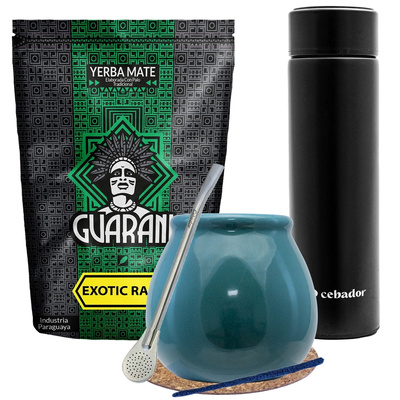 Conjunto Erva Mate Guarani Exótica 500g + Garrafa térmica