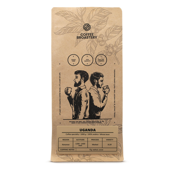Bro Coffee Roastery - Café em grão inteiro Uganda Kanyenye Speciality 1kg