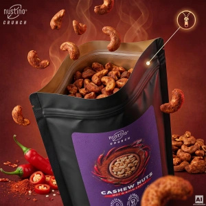 Nustino Crunch – Cajus torrados – Hot & Bold Chilli 200 g