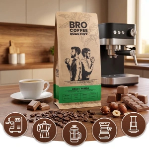 Conjuto de Bro Coffee Roastery Brazil Guaxupe + Brazil Samba 2x1kg (2kg)