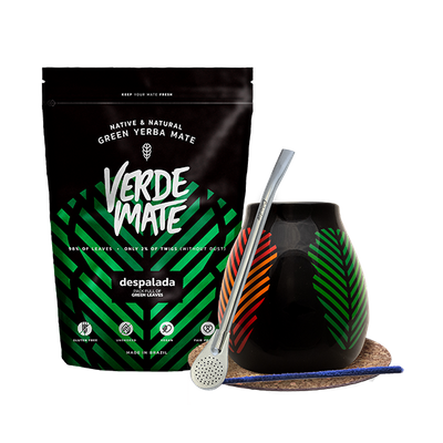 Starter set  Bombilla Mate Cup +  mate tea Verde