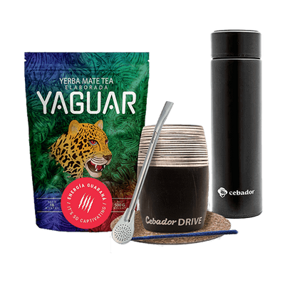 Set Yerba Yaguar Energia Gourd Drive Thermos 0,5kg