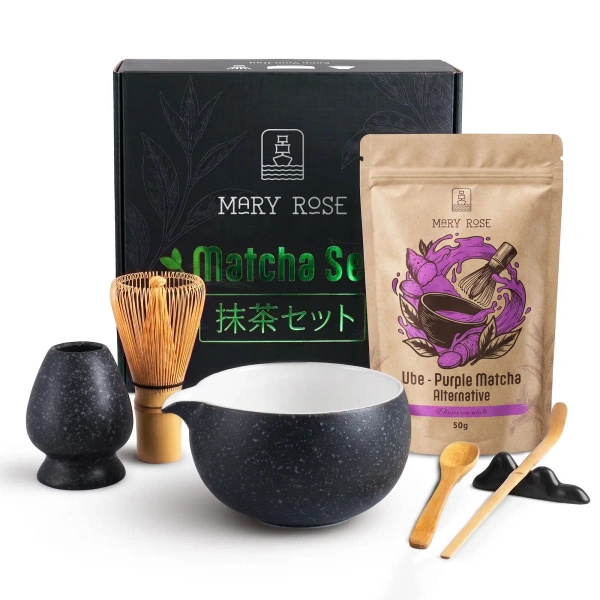 Kit presente para preparar Purple Matcha