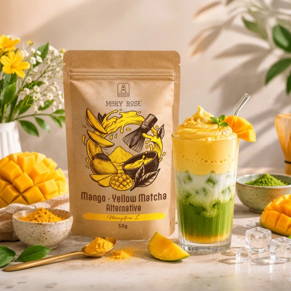 Kit para Matcha Latte colorido: Matcha + Yellow Matcha + acessórios