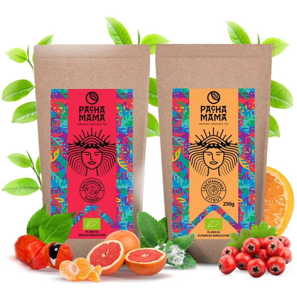 Conjunto inicial de Guayusa Pachamama 2x250g