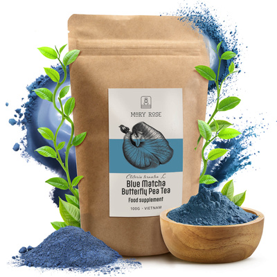 Mary Rose – Blue Matcha – Butterfly Pea Tea (em pó) 100 g