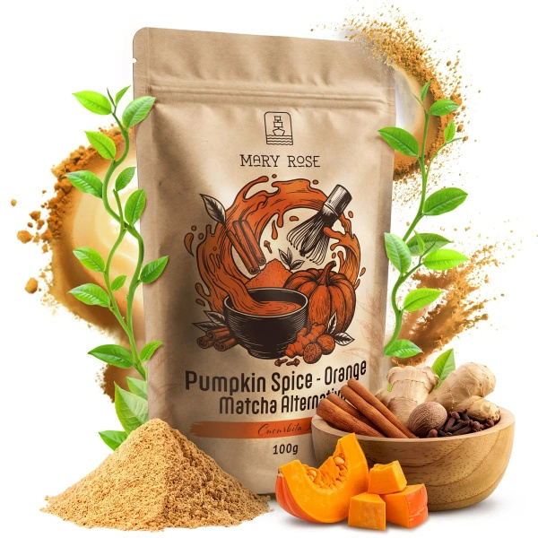 Mary Rose – Orange Matcha Alternative – Pumpkin Spice (em pó) 100 g