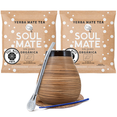 Yerba mate set Bombilla Calabaza