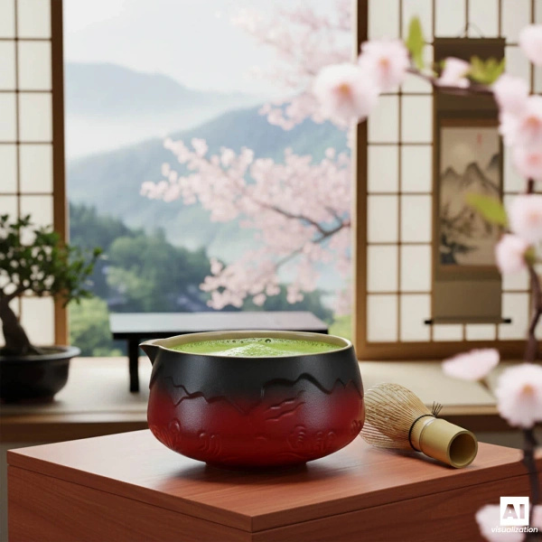 Conjunto de preparação de chá Matcha